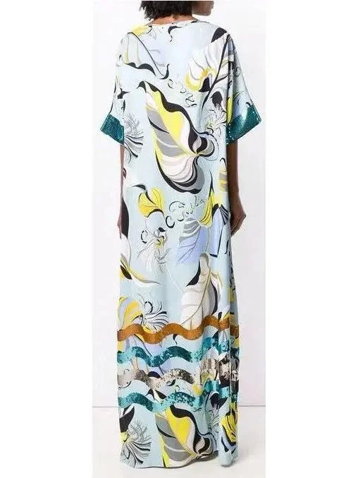 Printed Maxi Dress - Dresses