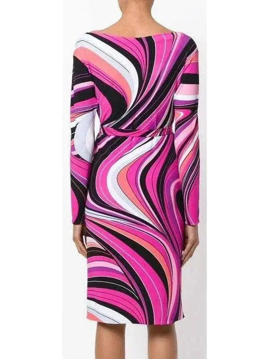 Printed Silk-Blend Dress - Dresses