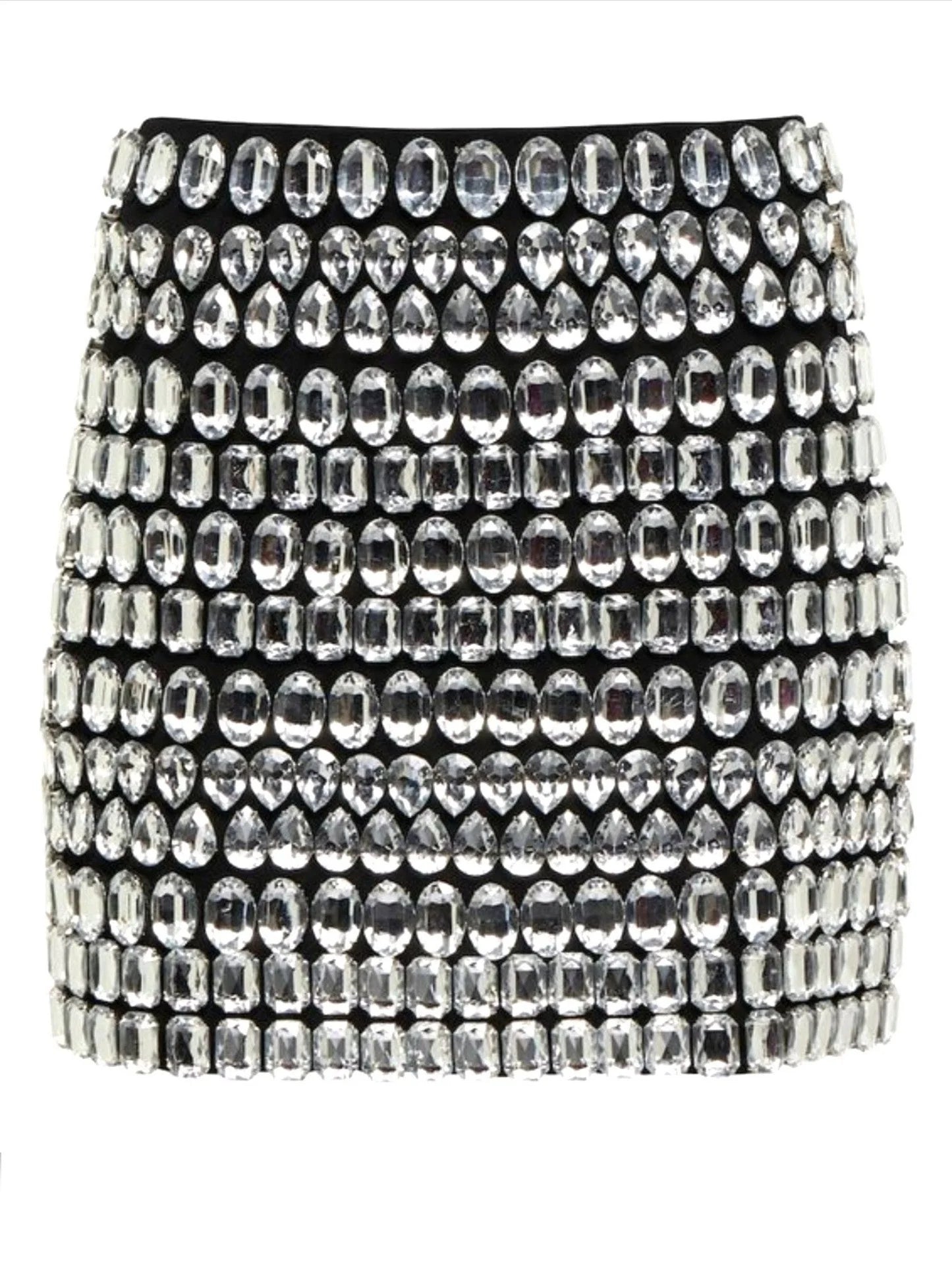 Rhinestone-Embellished Bustier Top and Skirt set - Suits & Sets