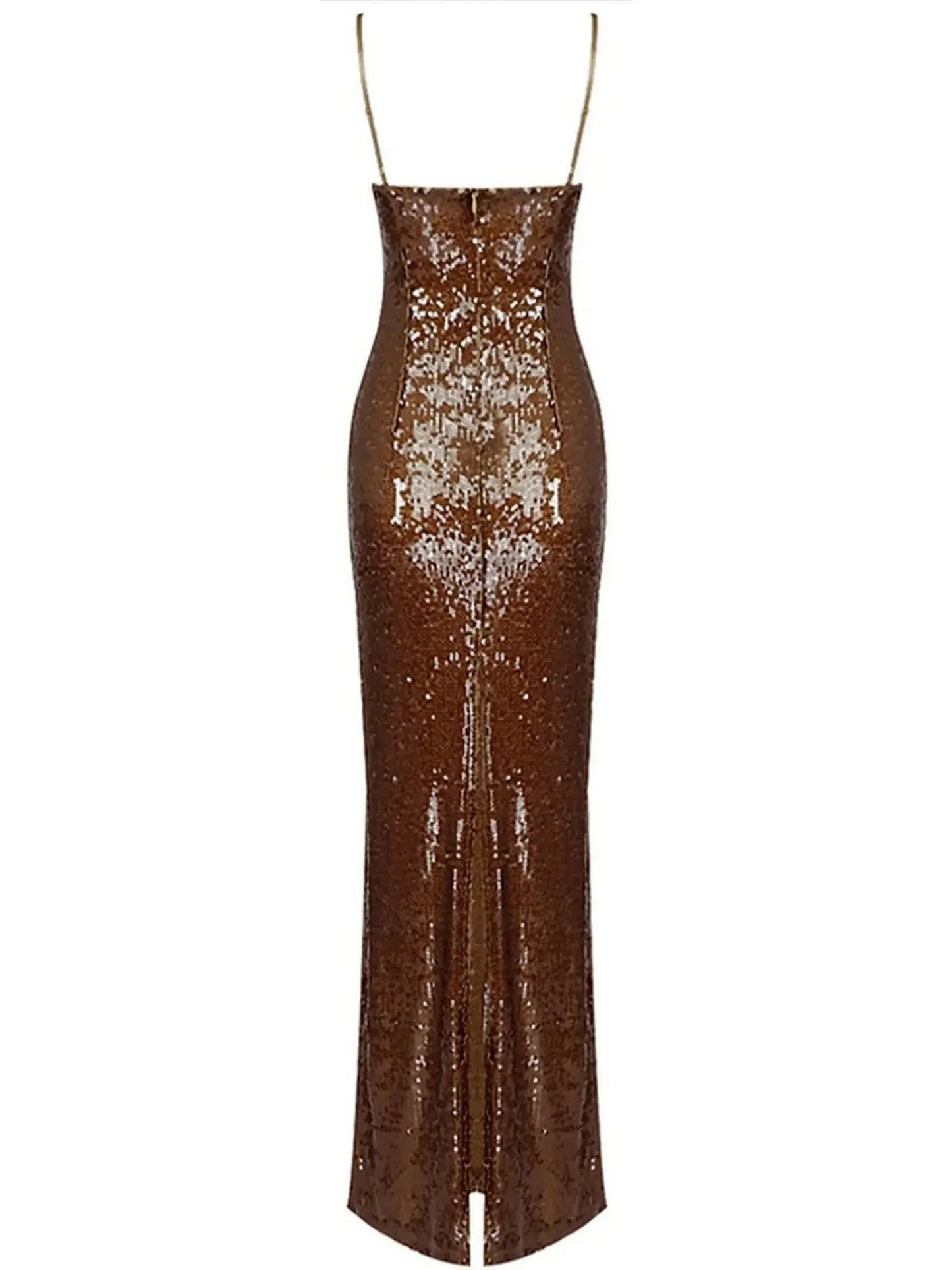 Roses Sequin Evening Dress - Dresses