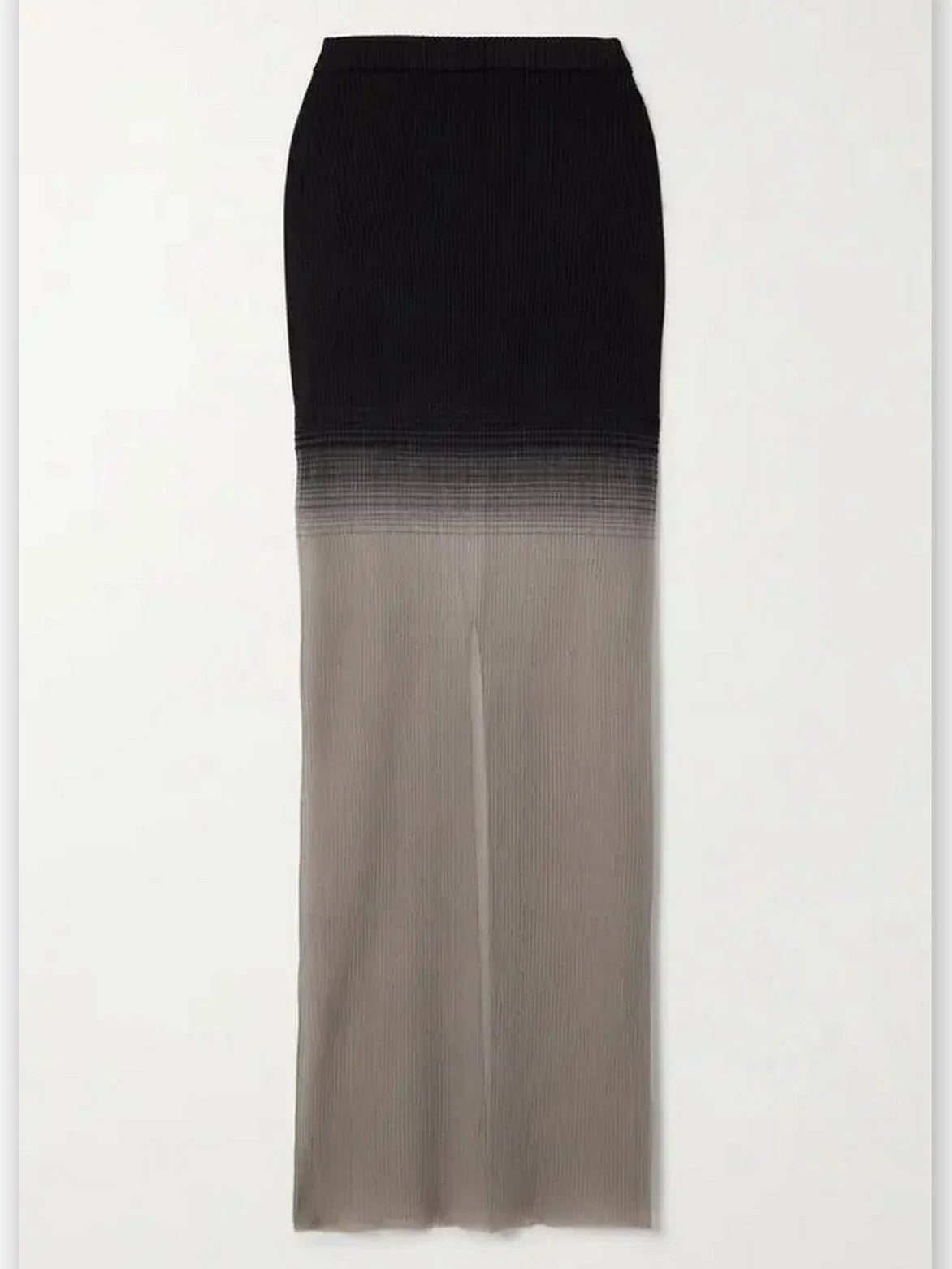 Semi-Sheer Knit Maxi Skirt - Skirts