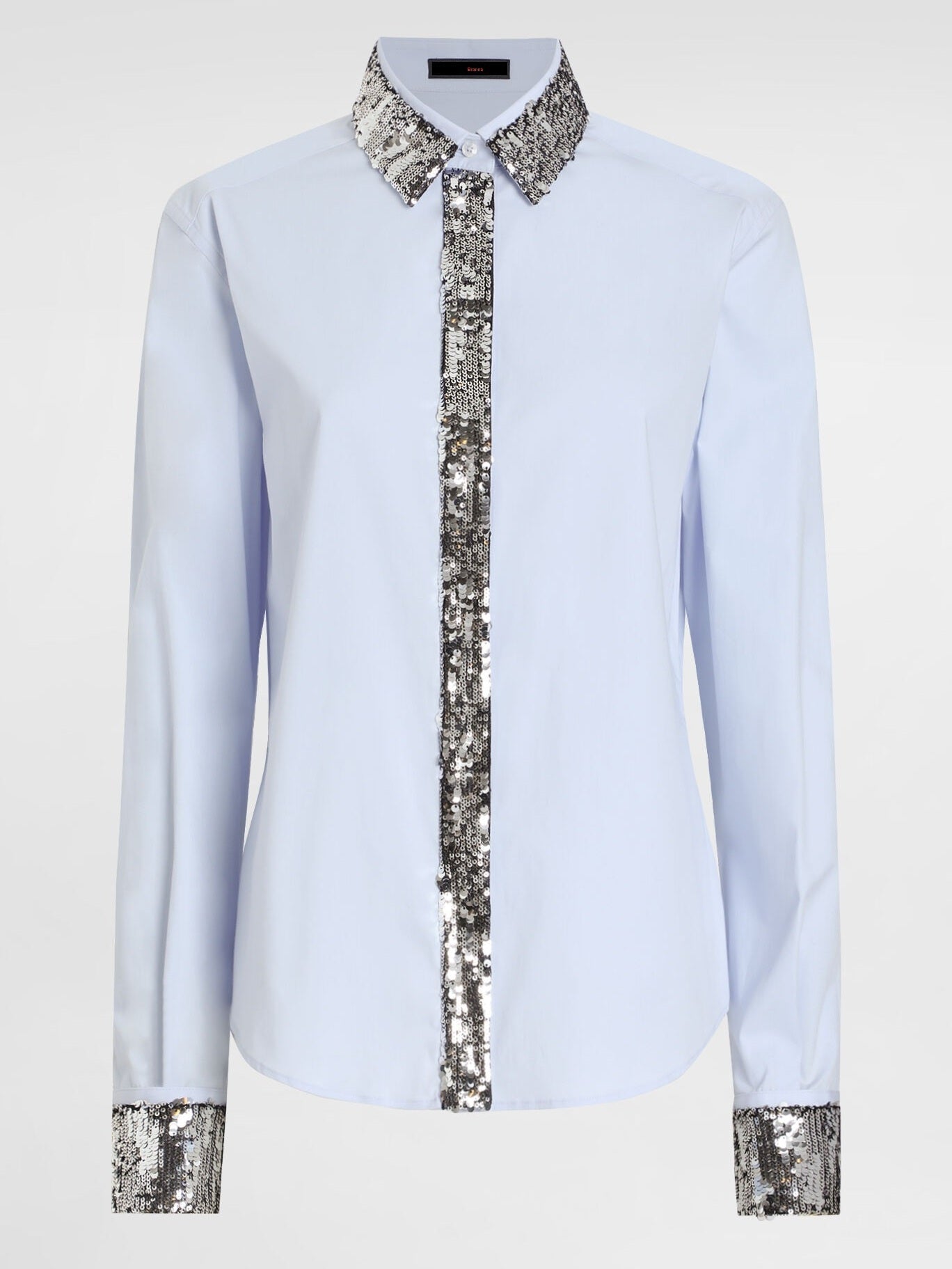 Sequin-Embellished Cotton Poplin Shirt - Tops