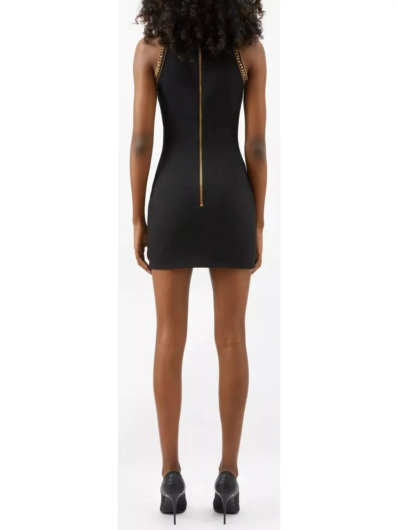 Sequin-Embellished Jersey Mini Dress - Dresses