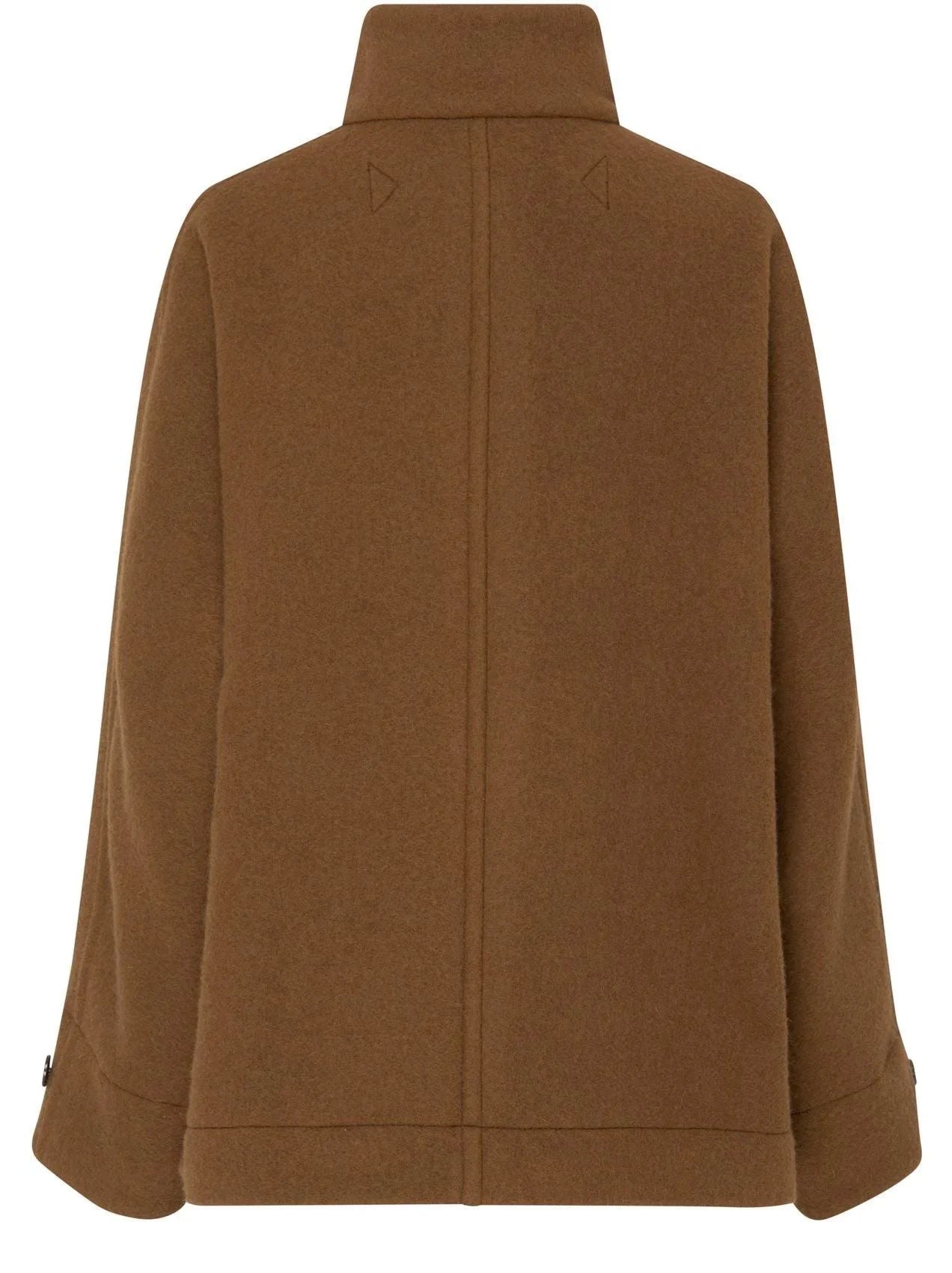 Short Wool Duffle Coat in Camel - Coats