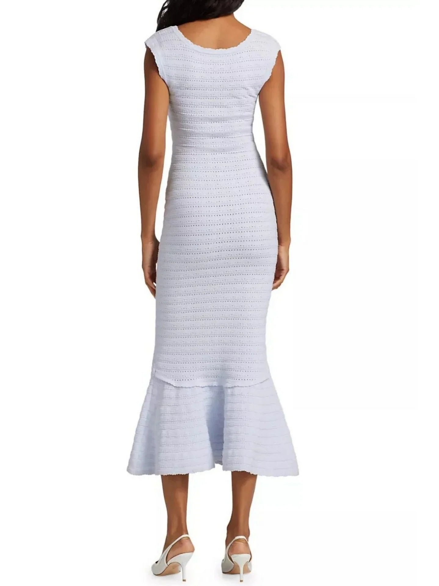 Sleeveless Knit Scoop-Neck Midi Dress - Dresses