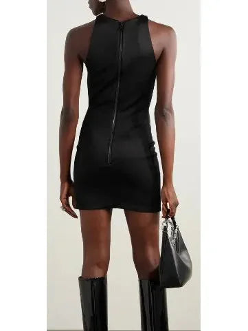 Stars Embroidered Short Dress - Dresses