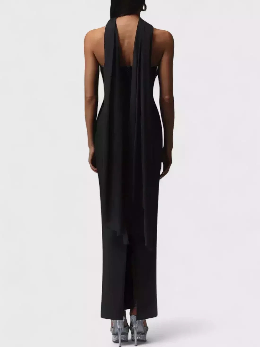 Strapless Embellished Bodycon Maxi Dress - Dresses