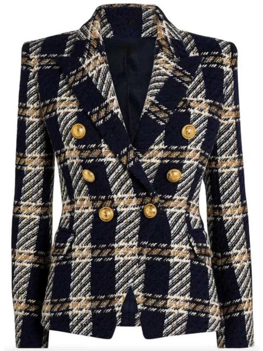 Tweed Check Jacket - Jackets