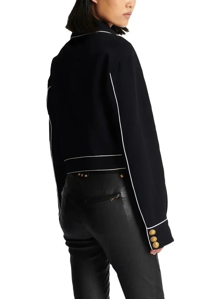 Western Crepe Jacket - Jackets