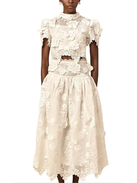 Knit Multicolor Striped Long-Sleeve Midi Sweater Dress