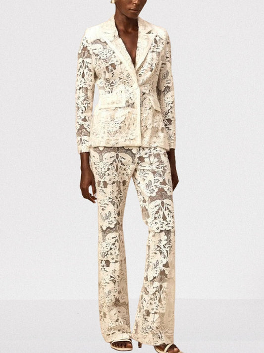 Web Embellished Coat in Black