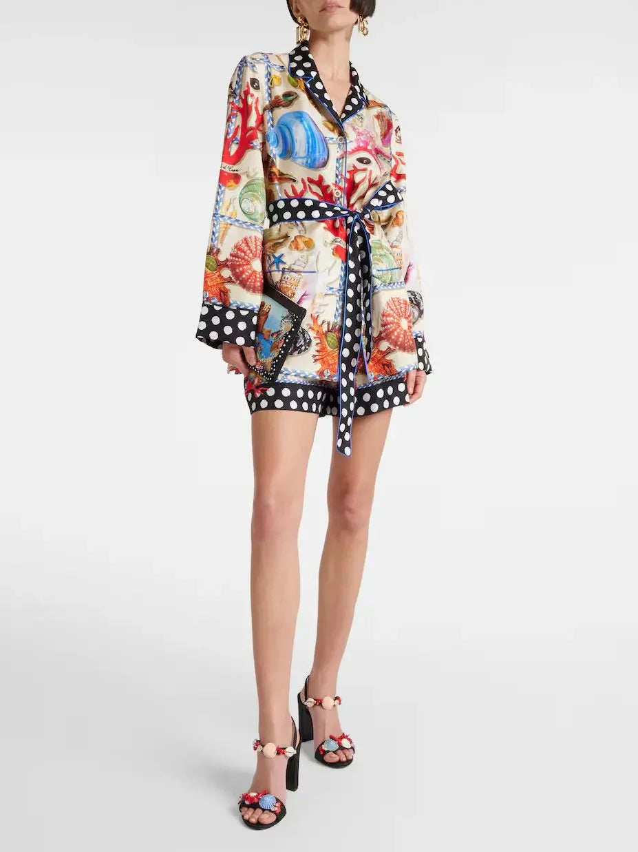 Black and White Houndstooth Double-Breasted Frayed Jacket