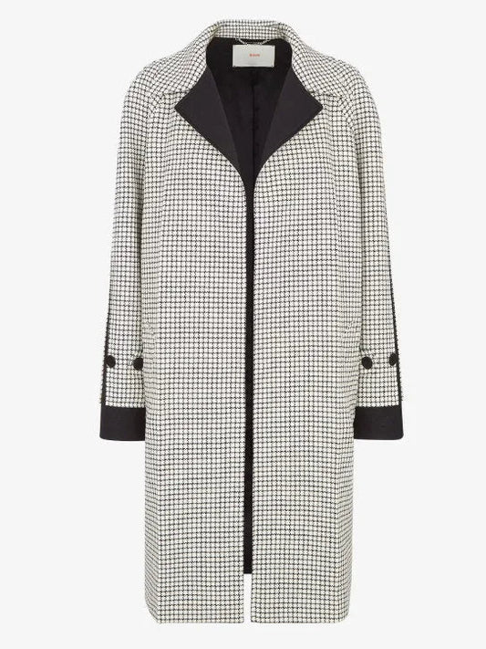 Web Embellished Coat in Black