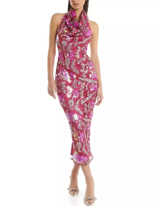 Feather-Trimmed Crêpe Black Jumpsuit