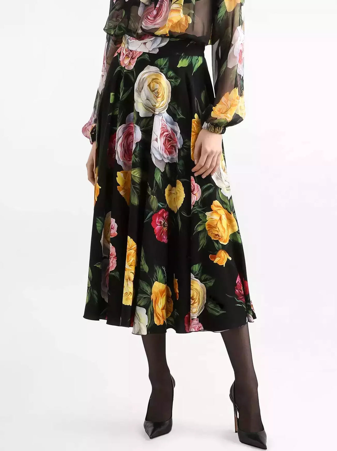 Single-Breasted Cape-Sleeve Coat