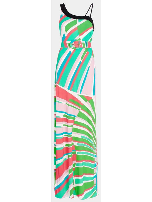 Frill-Hem Blazer-Dress in White