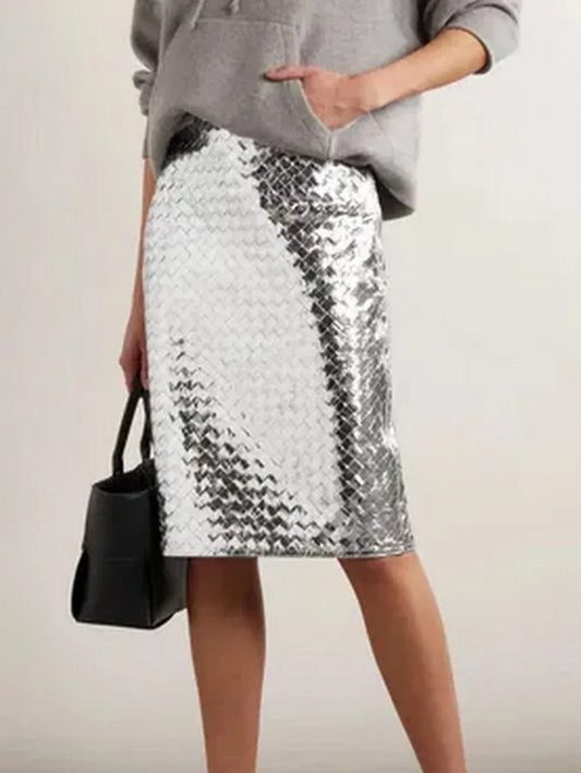 Floral-Embroidered Knit Net Sleeveless Long Cardigan