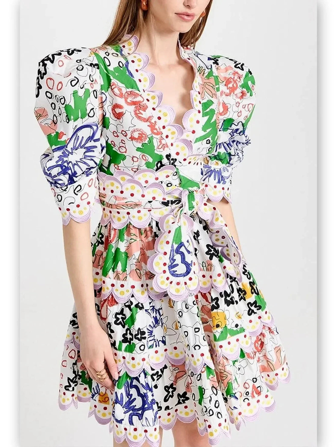 Bicolor Ribbed Knit Polo Maxi Dress