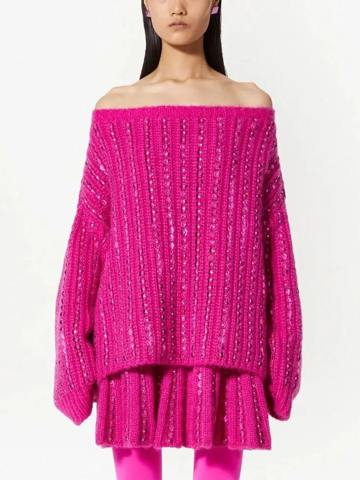 Buy Off-shoulder Sweaters Unique High End Womens Fashion