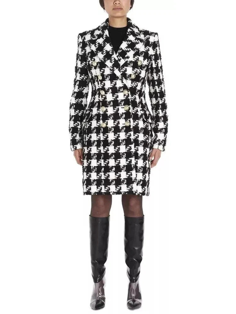 Buy Vintage Inspired Women Tweed Coats Tailored Fit