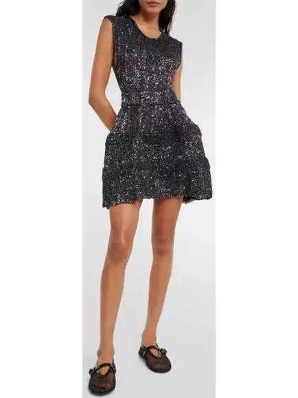 Archetypes Sequined Stretch-knit Crino Mini Dress - Branna Couture