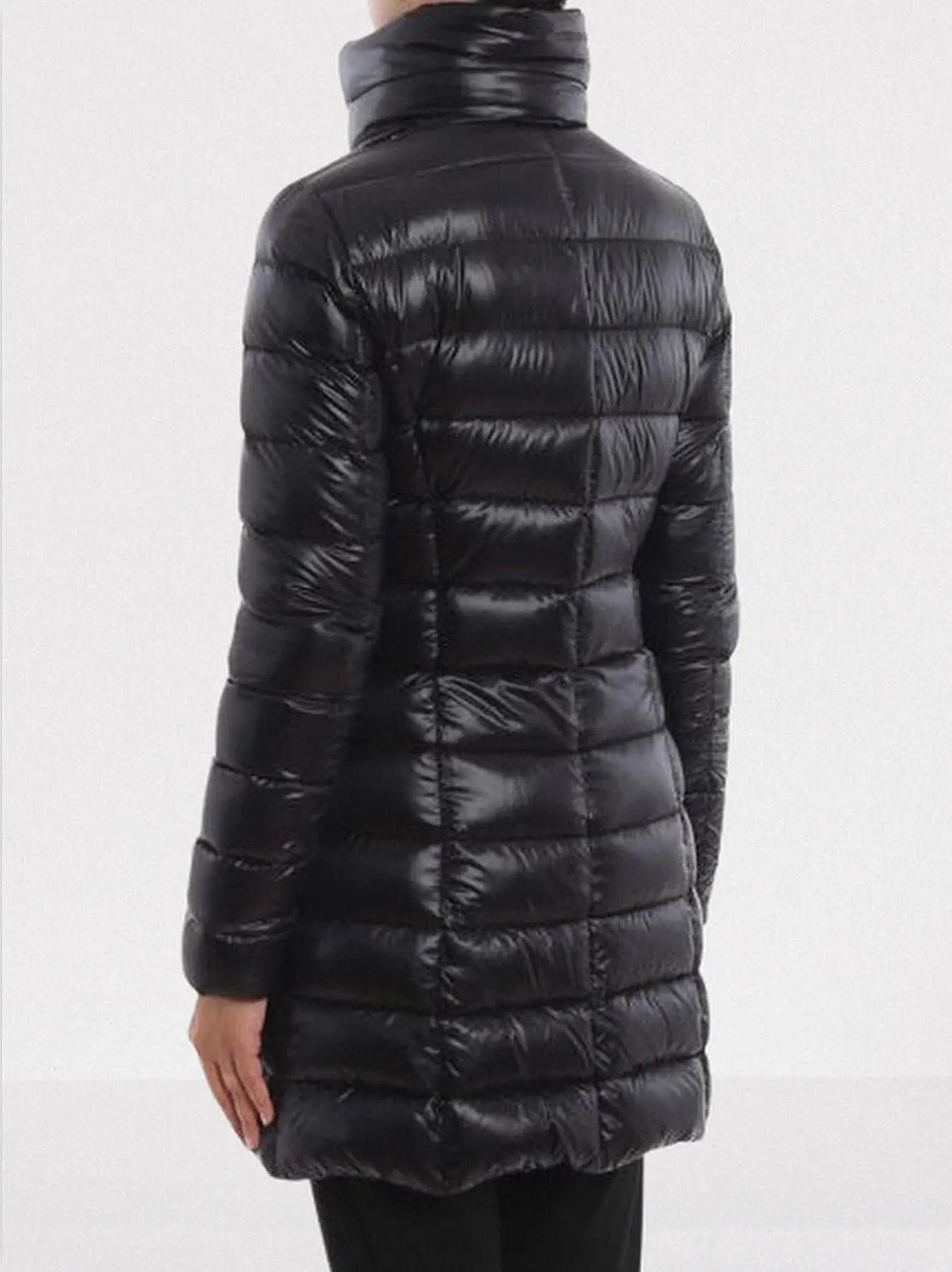 Long Paneled Quilted Down Jacket - Jackets