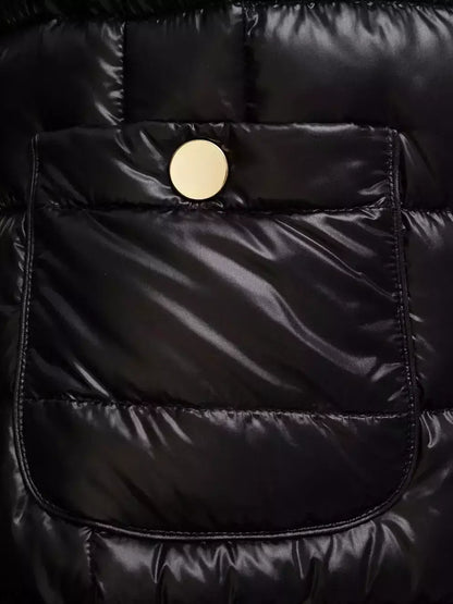 Long Paneled Quilted Down Jacket - Jackets