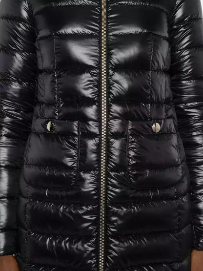 Long Paneled Quilted Down Jacket - Jackets