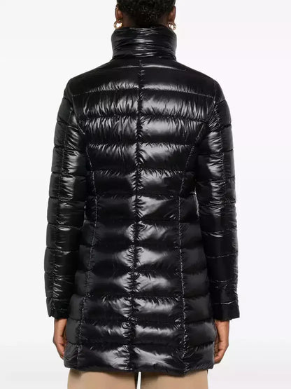 Long Paneled Quilted Down Jacket - Jackets