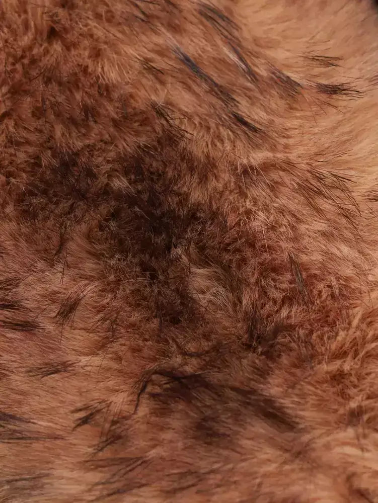 Belted Long Wool-Blend Coat with Faux-Fur Collar - Coats