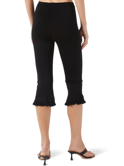 Black Stretch Knit Tank and Capri Set - Suits & Sets