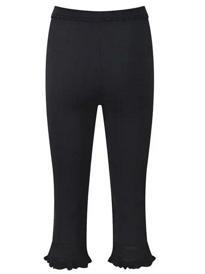 Black Stretch Knit Tank and Capri Set - Suits & Sets