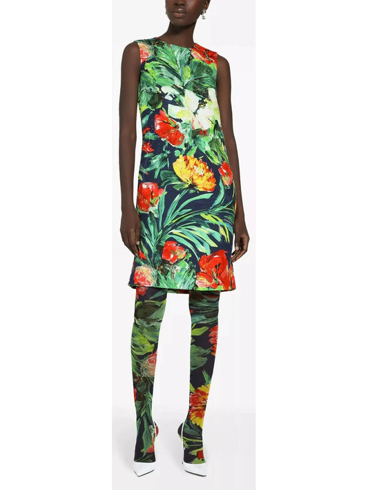 Bloom Floral-Printed Shift Dress - Branna Couture