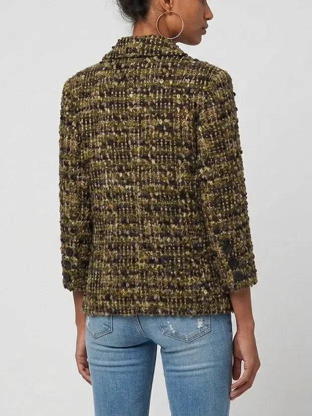 Bouclé Tweed Wool-Blend Jacket