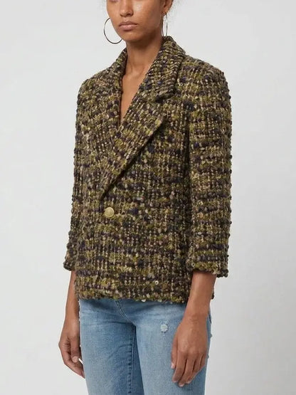 Bouclé Tweed Wool-Blend Jacket