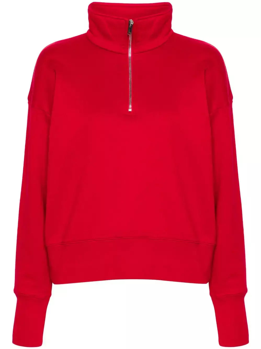 Bright Red Stanfield Zip Polo Sweatshirt Branna Couture