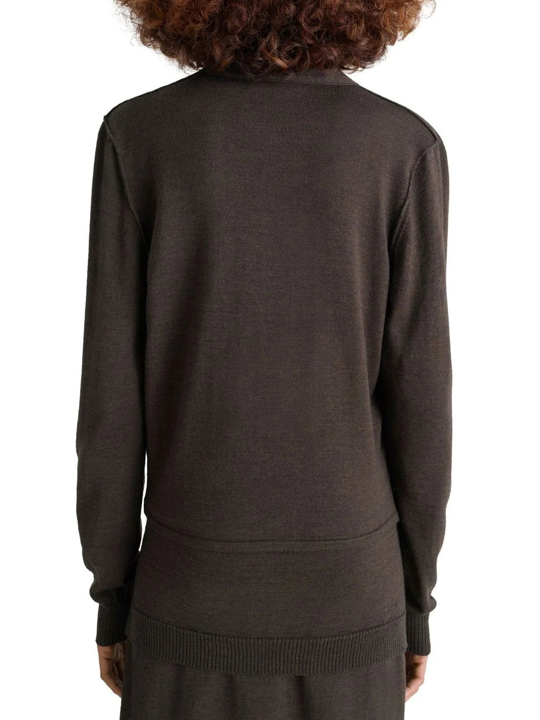Buttoned Wool-Blend Cardigan with Scarf - Sweaters & Knitwear