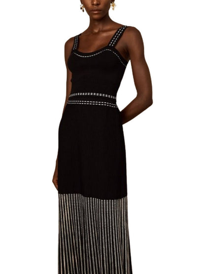 Cropped Knit Top and Skirt Set - Suits & Sets