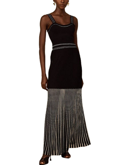 Cropped Knit Top and Skirt Set - Suits & Sets