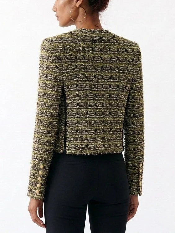 Tweed Check Jacket - Jackets