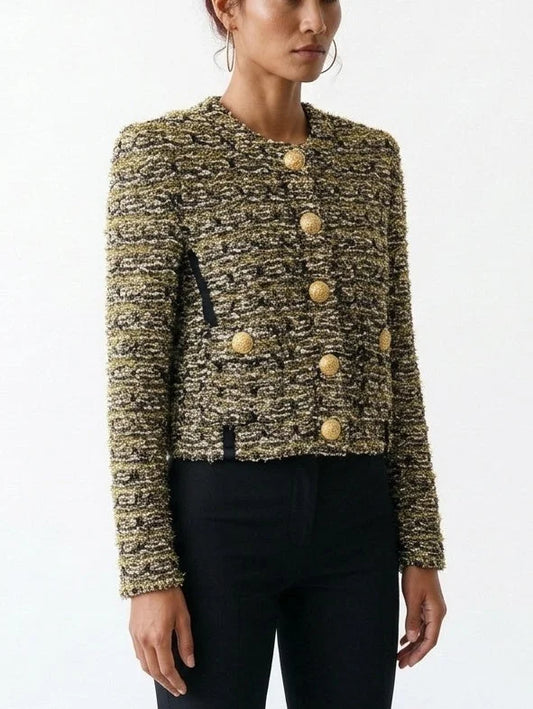 Tweed Check Jacket - Jackets