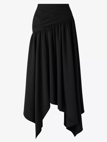 Cut-Out Draped Top and Skirt Set - Suits & Sets