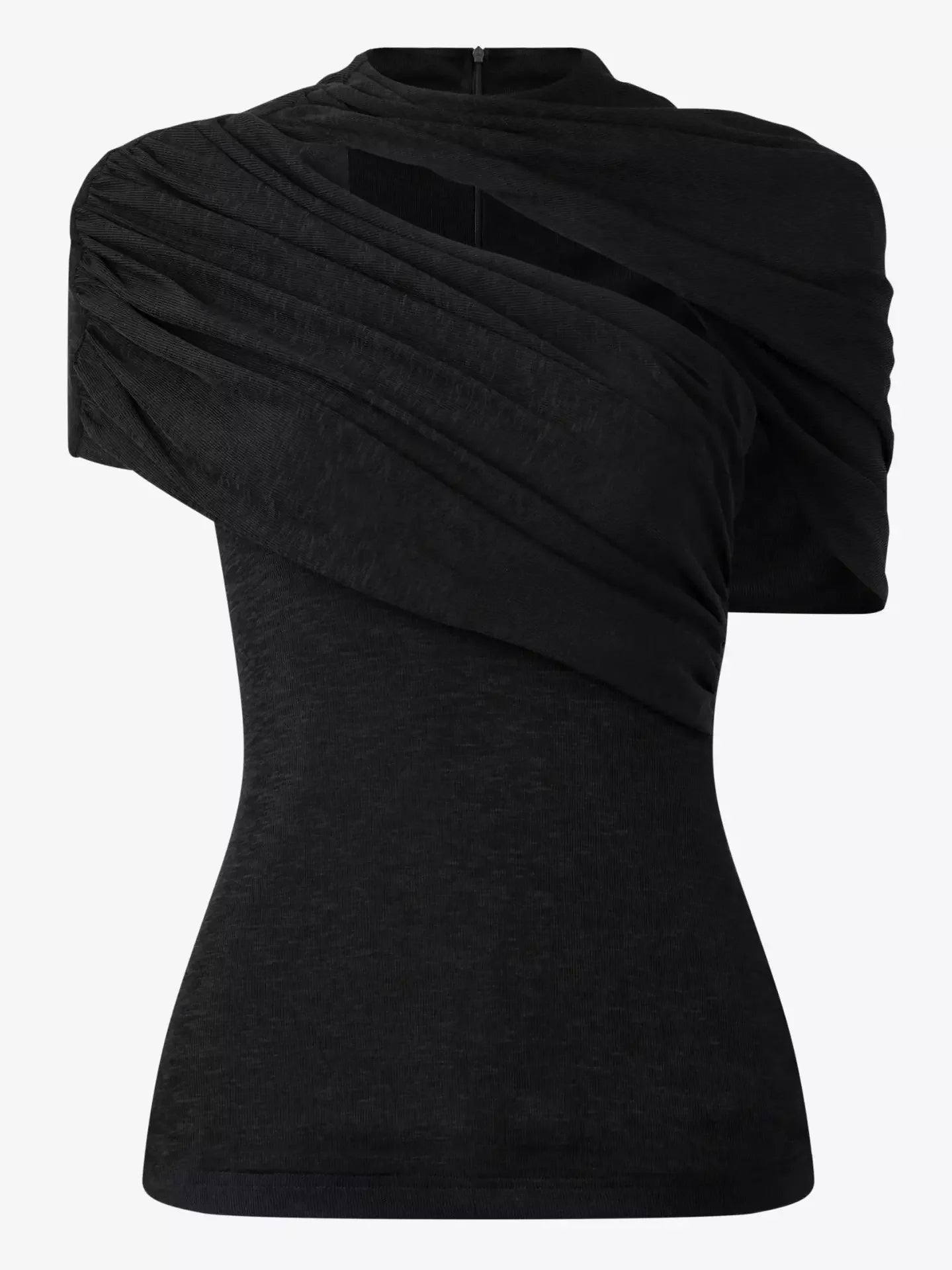 Cut-Out Draped Top and Skirt Set - Suits & Sets