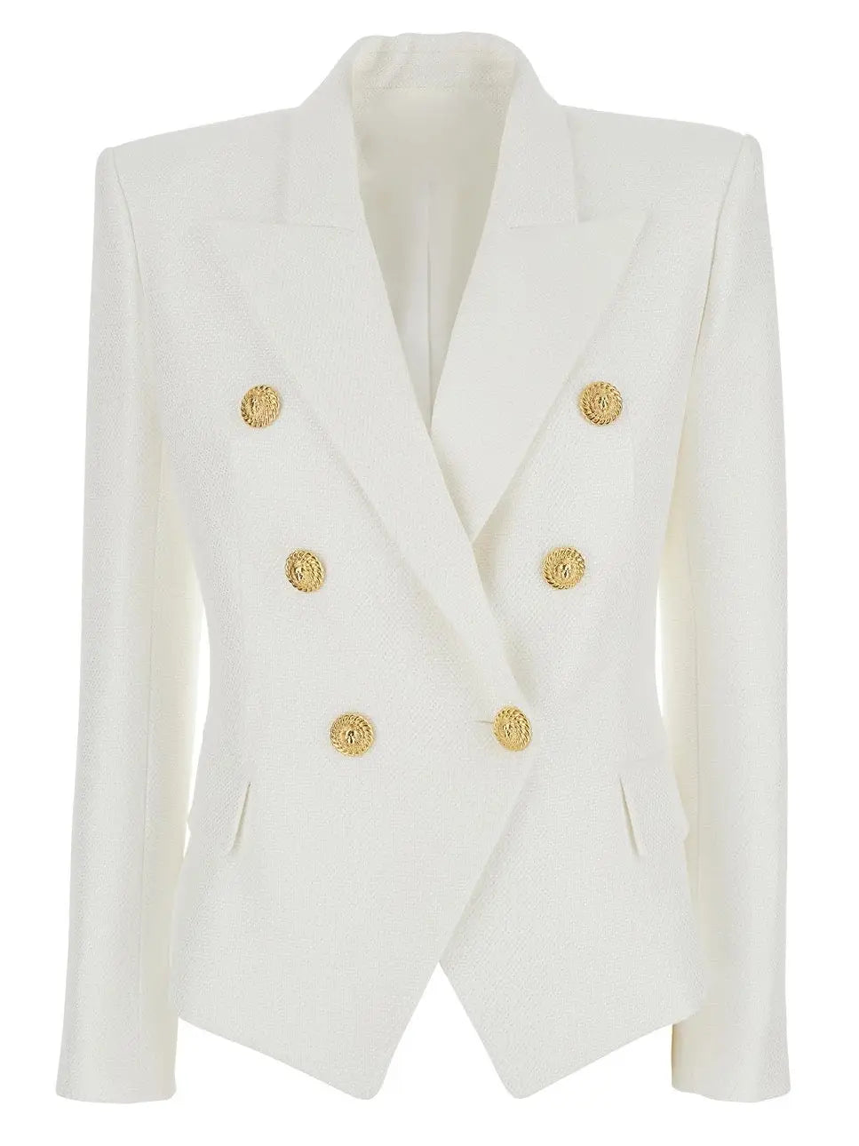 Double-Breasted Blazer Jacket in Black or White - xs / White - Jackets
