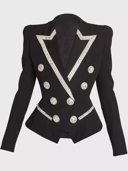 Double-Breasted Embellished Jacket