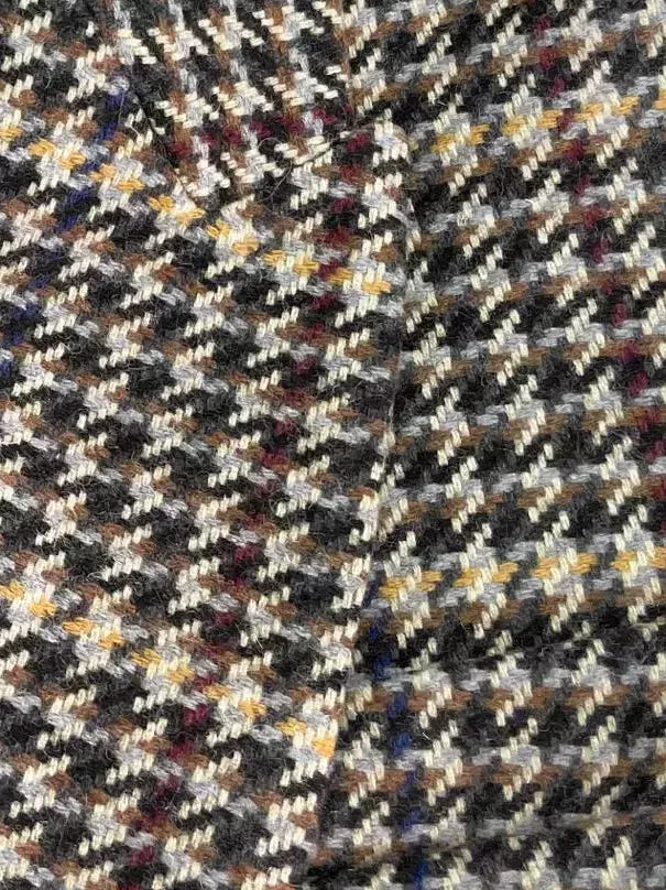 Double-Breasted Wool-Blend Check Blazer - Jackets