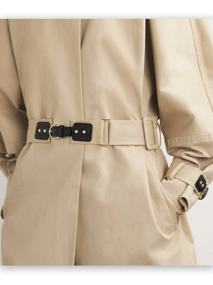 Double Buckled Midi Trench Coat Coats