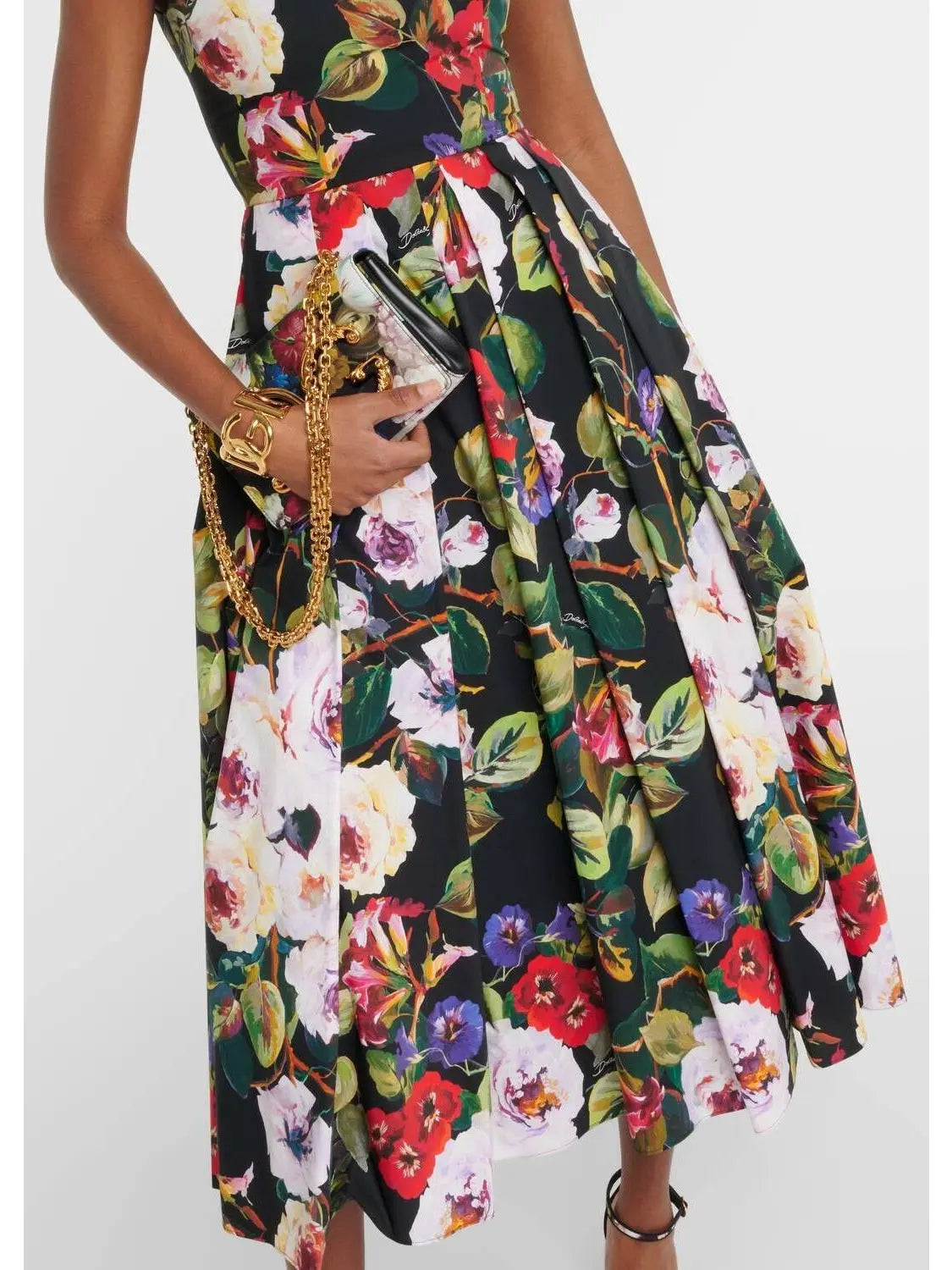 Floral Cotton Midi Dress - Branna Couture