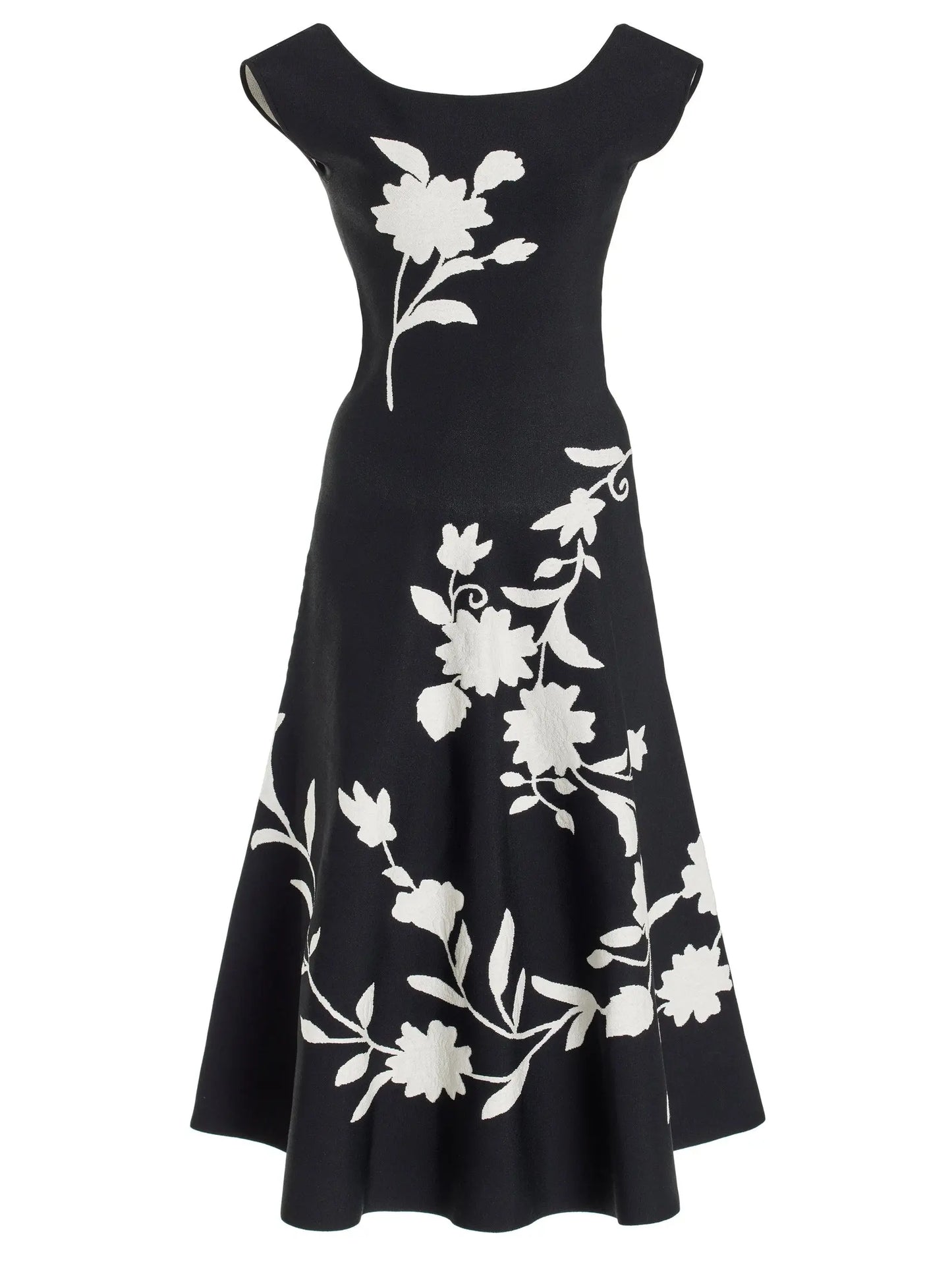 Floral Knit Midi Dress - Branna Couture