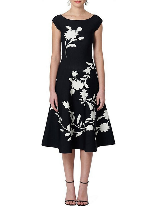 Floral Knit Midi Dress